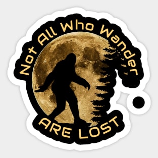 Wanderlust Bigfoot Silhouette Sticker